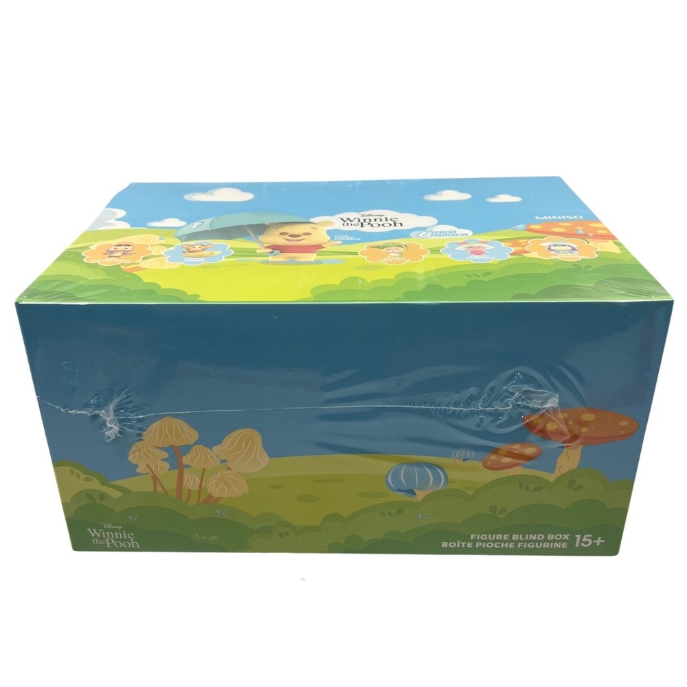 MINISO Disney Winnie the Pooh Rainy Season Blind Box Figure Sealed Case Lot 6pc
